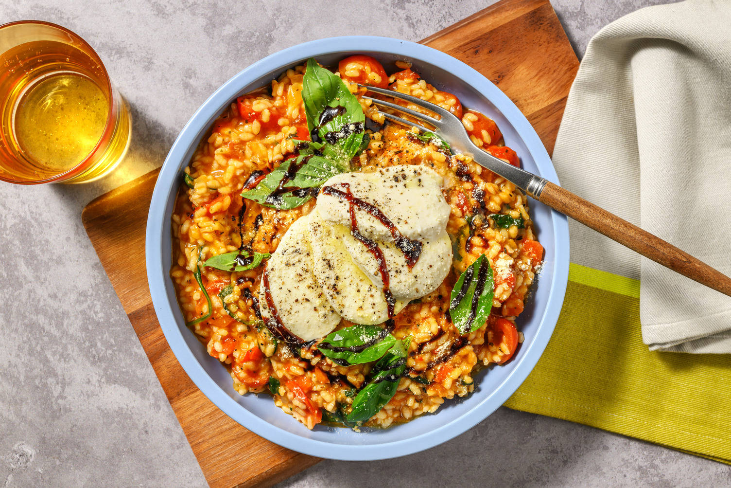 Risotto caprese