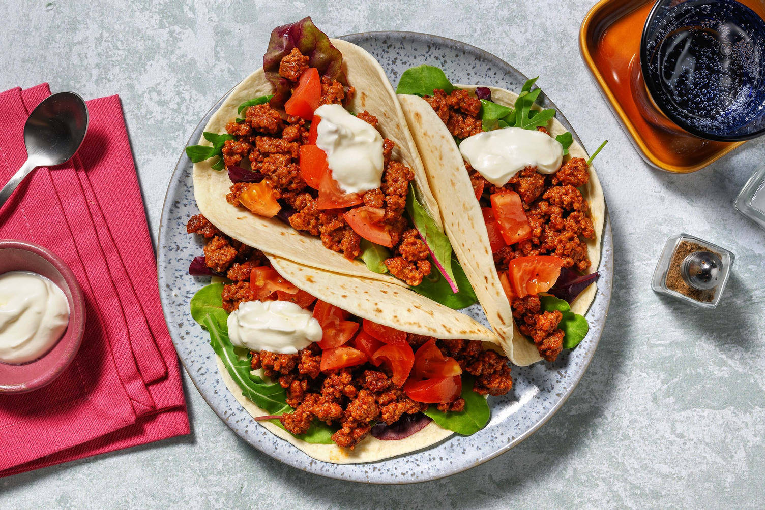 Super Quick Tex-Mex Style Double Pork Tacos