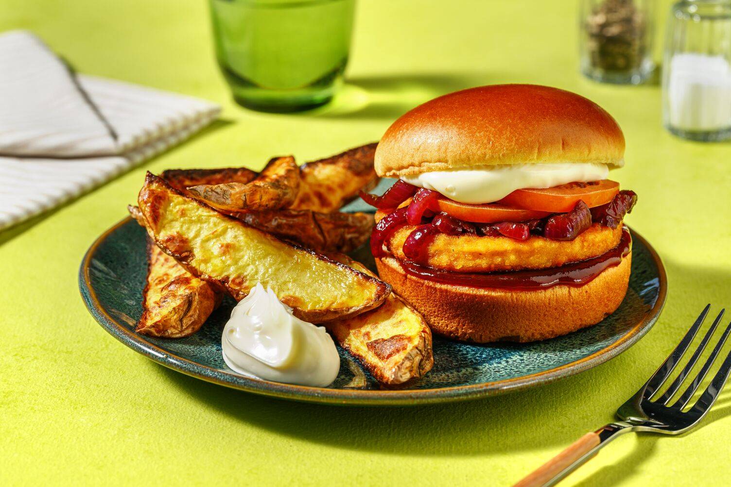 Vegan Crispy Chickimicki Burger