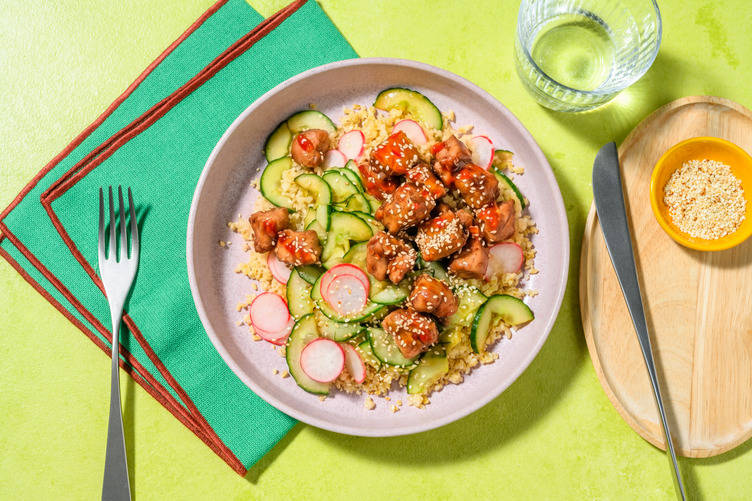 Chicken and Teriyaki Bulgur Bowl