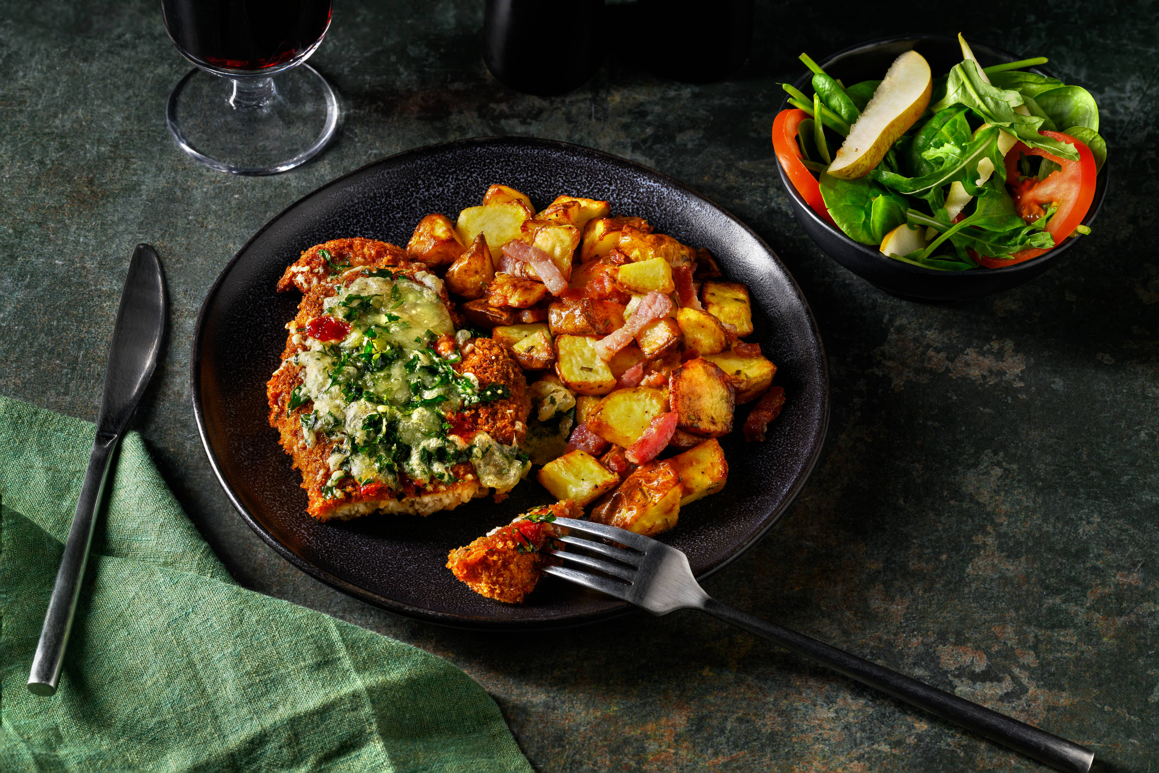 Hähnchen Parmigiana mit Grana Padano