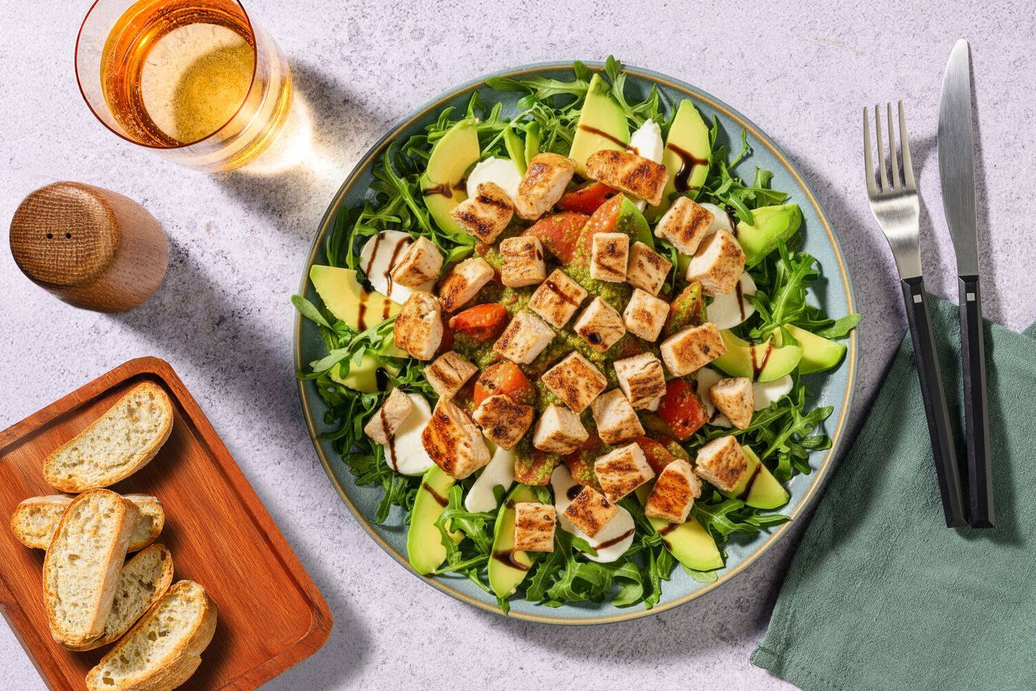 Chicken and Caprese Salad