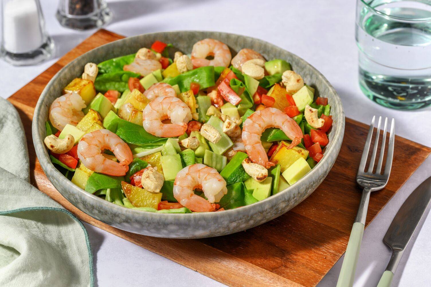 Double Prawn and Fruity Avo Salad