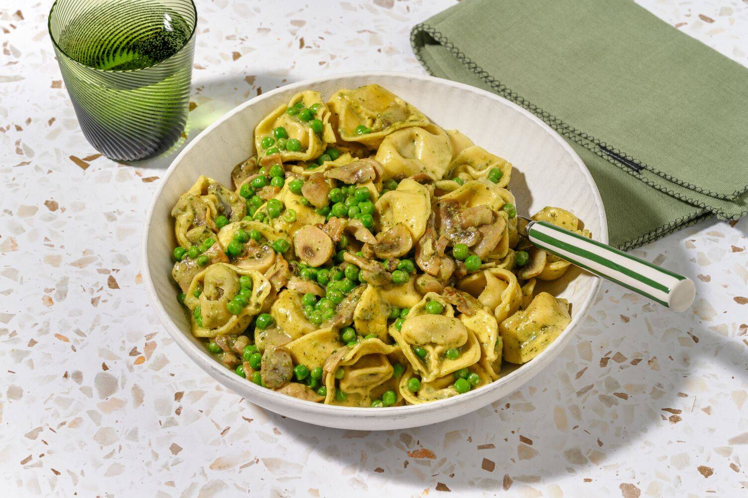 Easy Peasy Spinach and Ricotta Tortelloni