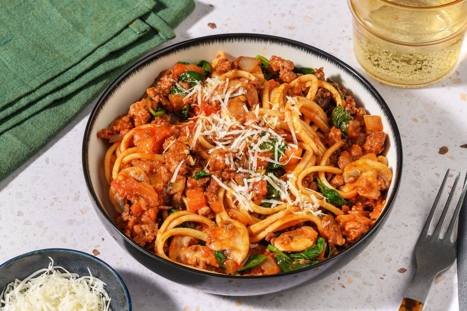 Herby Beef Linguine