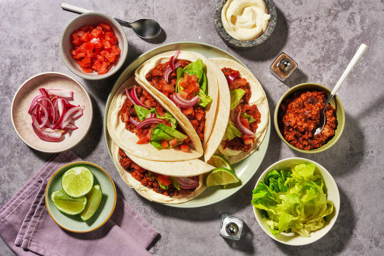 Lean Beef and Black Bean Tacos