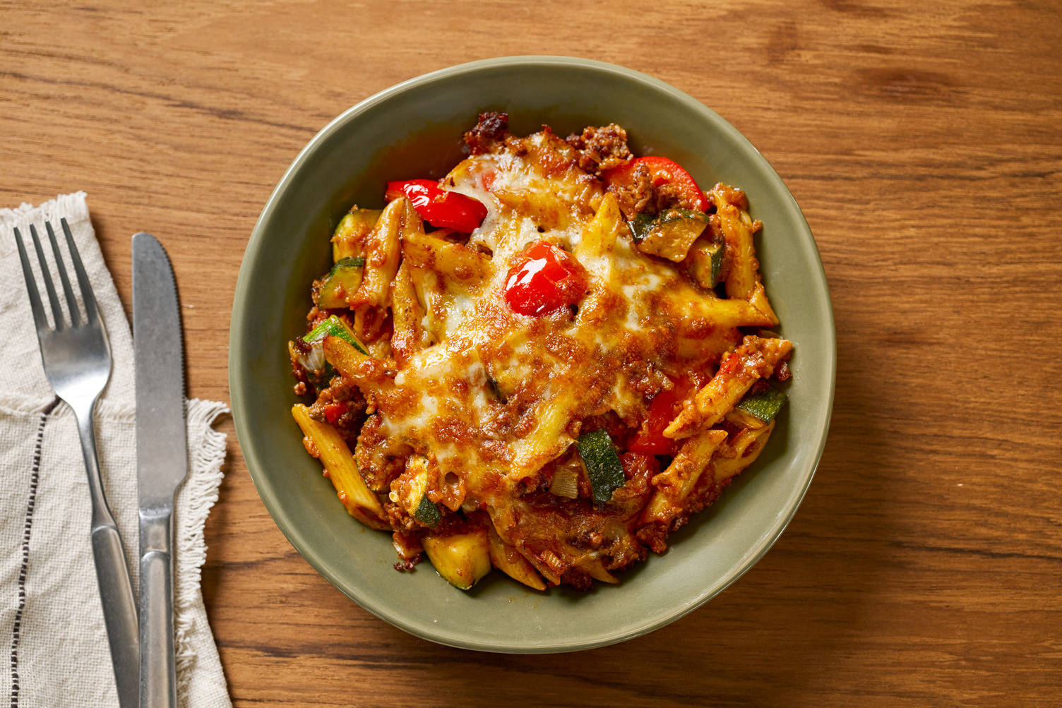Mexican Style Beef and Chorizo Pasta Bake