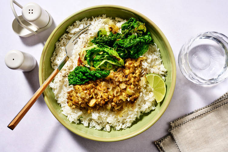 Sri Lankan Parippu and Kale Mallum
