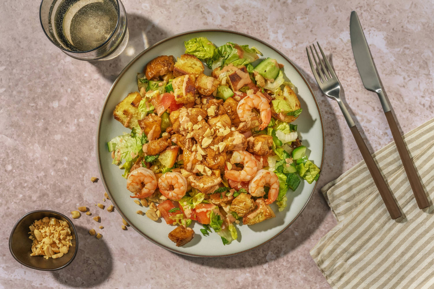 Fast Fragrant Vietnamese Style Chicken and Prawn Salad
