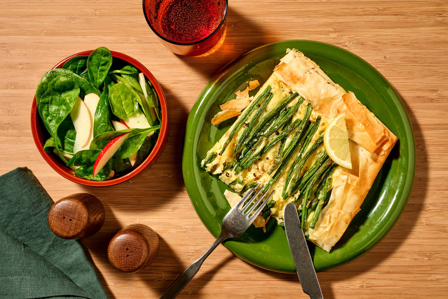 Loaded Green Bean, Bacon & Potato Filo Galette