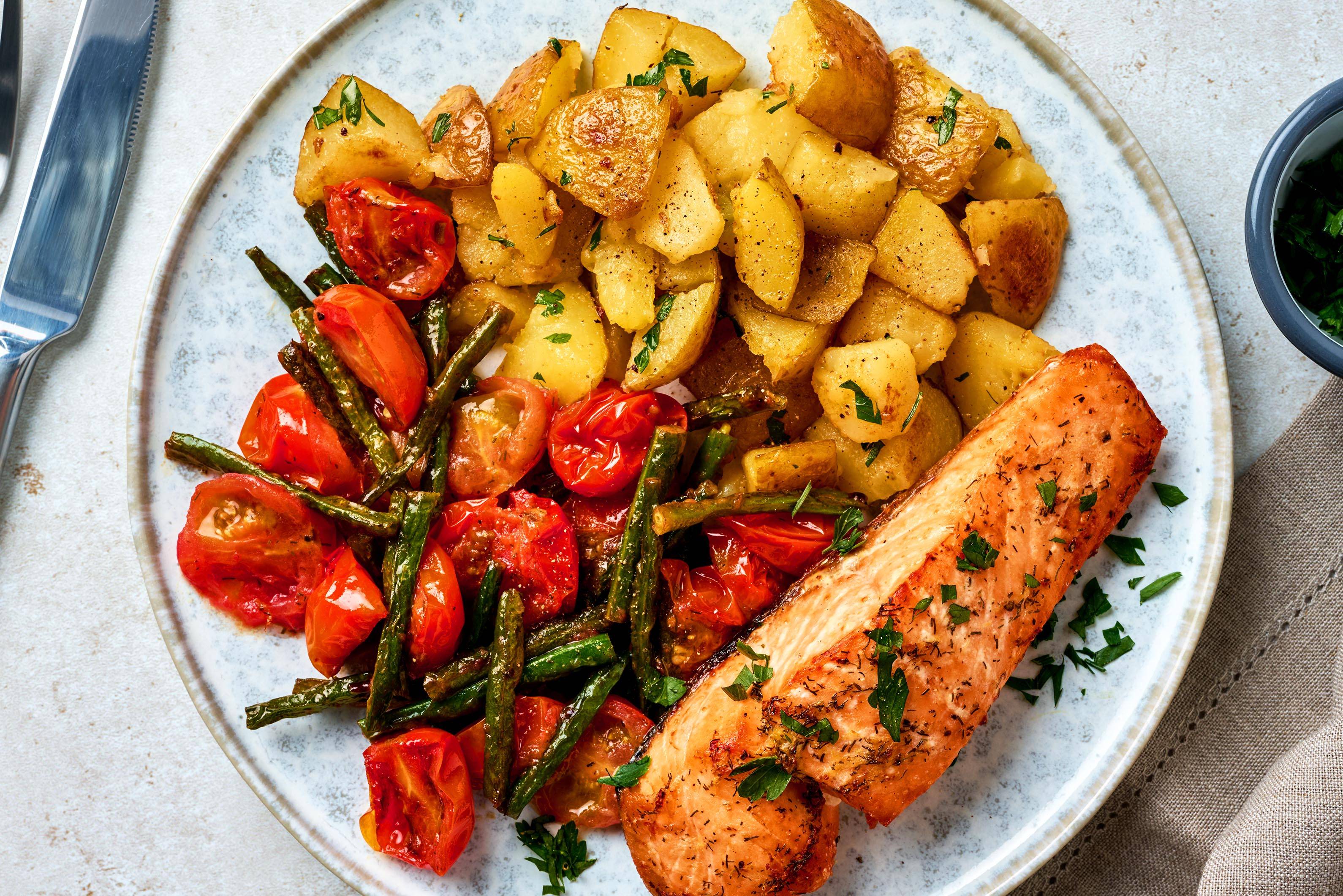 Double saumon rôti