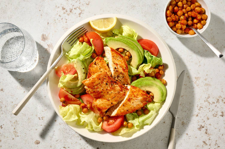 Paprika Chicken & Harissa Chickpea Bowl