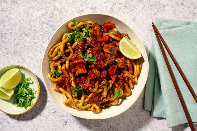 Gochujang and Lean Beef Udon