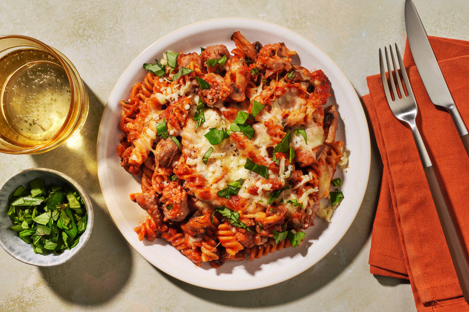 Pastaschotel met Brandt & Levie-varkensworst
