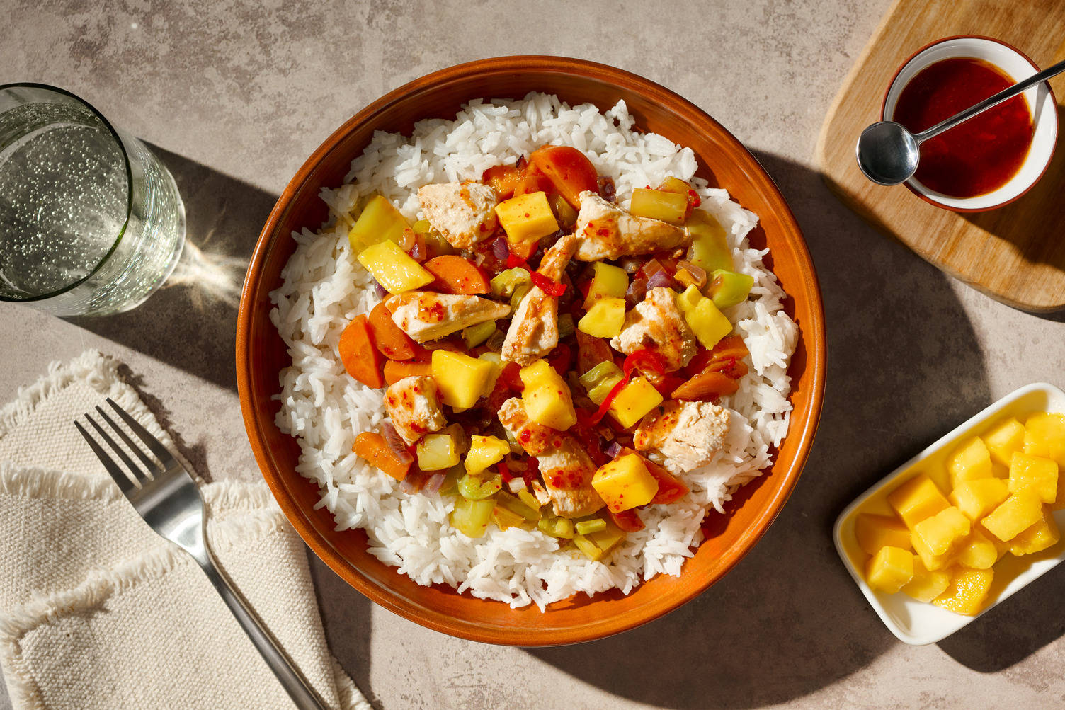 SWICY SMAAKEXPLOSIE! Mango, harissa-honing en zoete chili