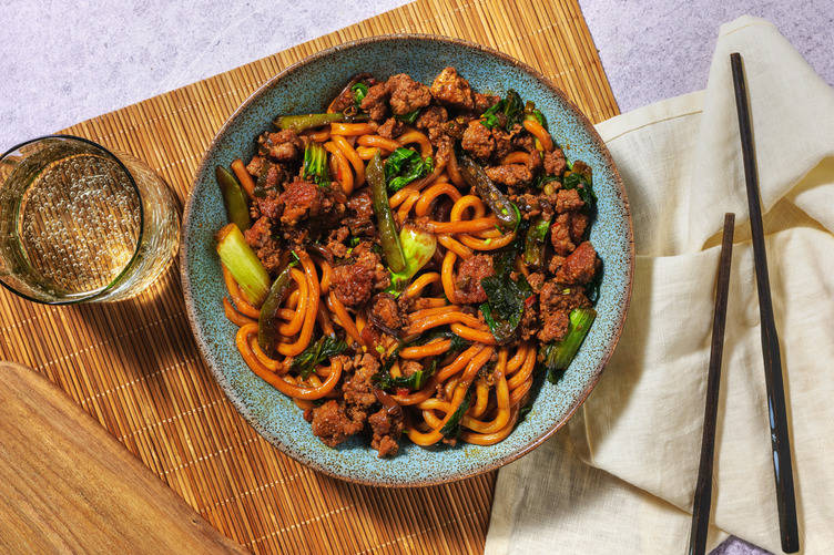 Soy and Scallion Turkey Noodles