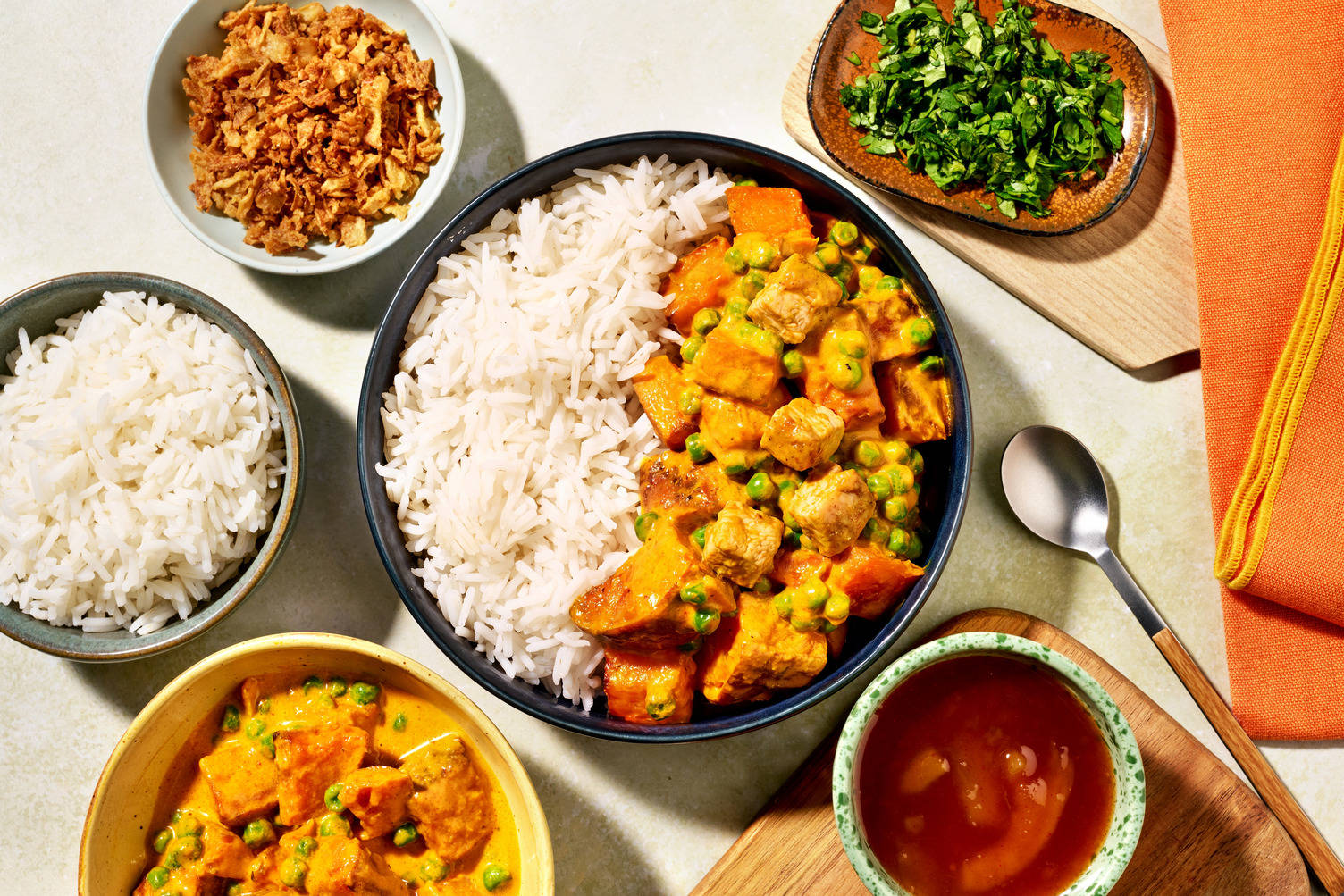 Easy Veggie Korma with Diced Chicken