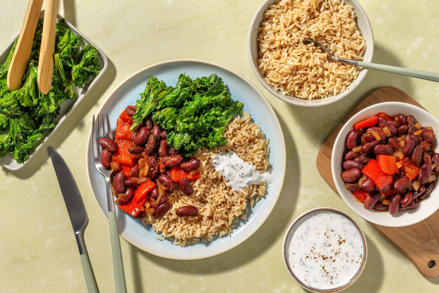 Louisiana-style Beans and Brown Rice