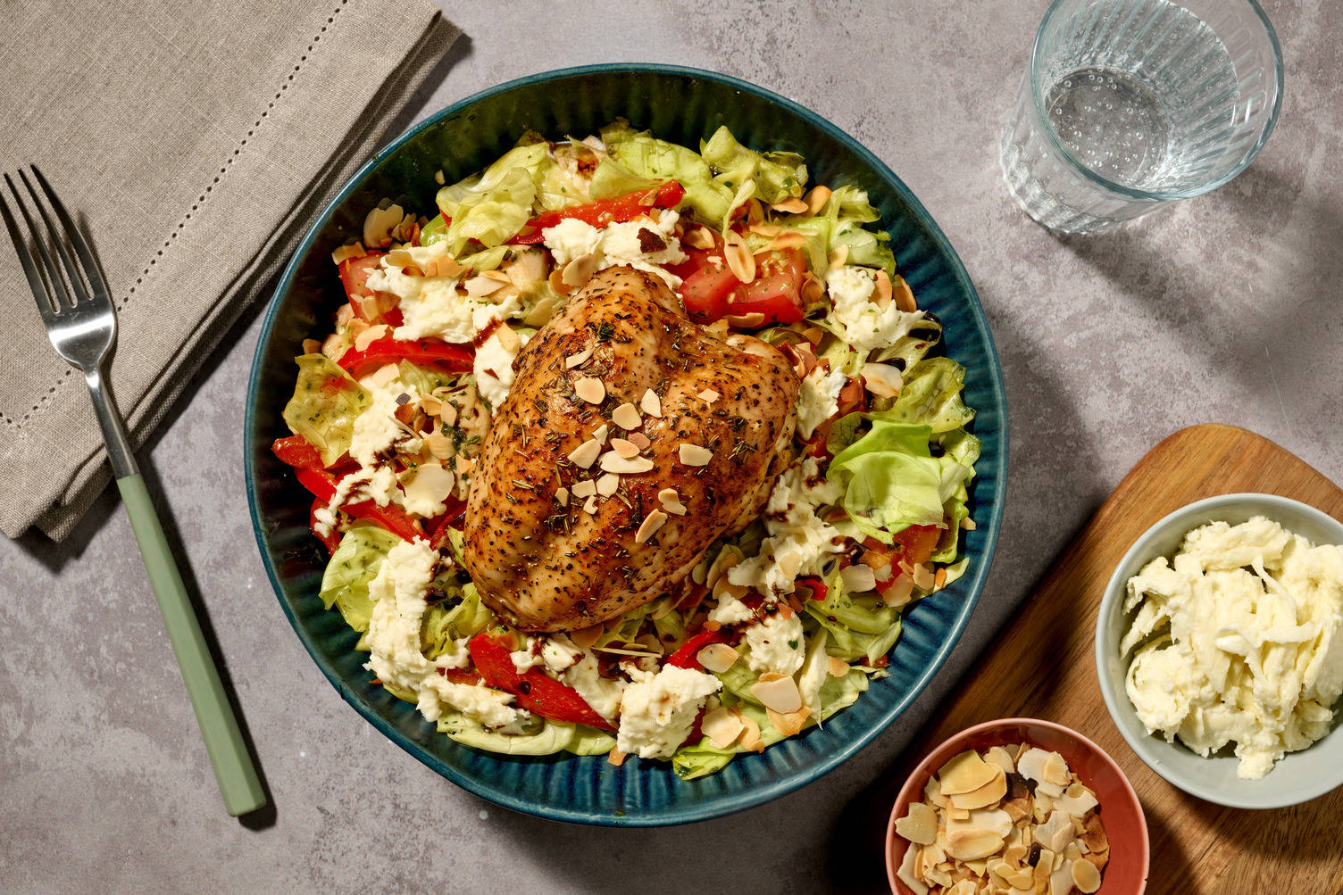 Pesto Turkey and Mozzarella Salad