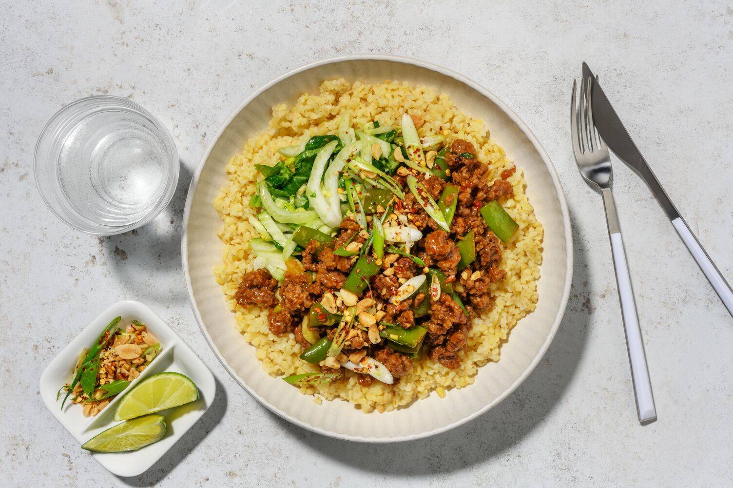Glaseret oksekødsbowl