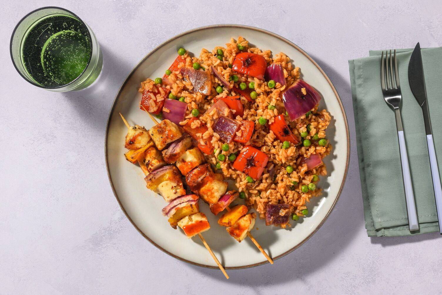 Szechuan Double Paneer Skewers