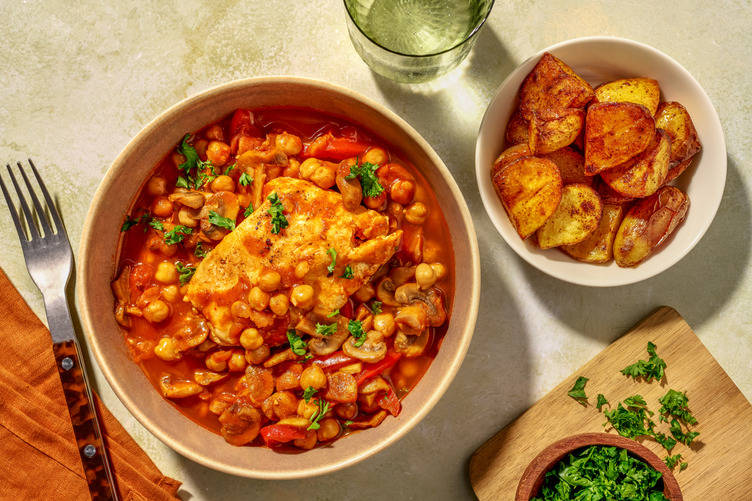 Spanish Double Chicken and Chickpea Stew				