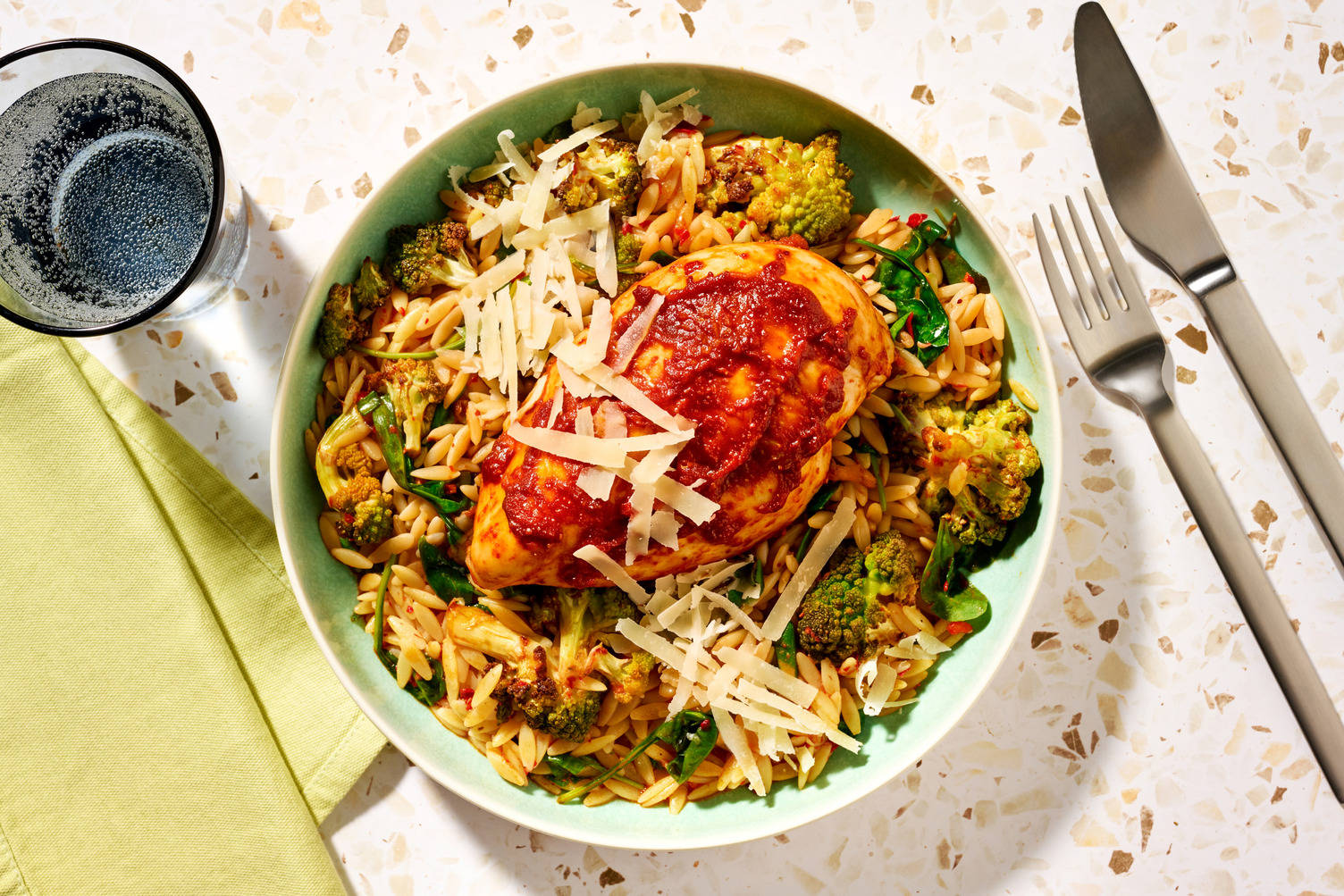 Spicy Nduja Chicken with Romanesco Broccoli