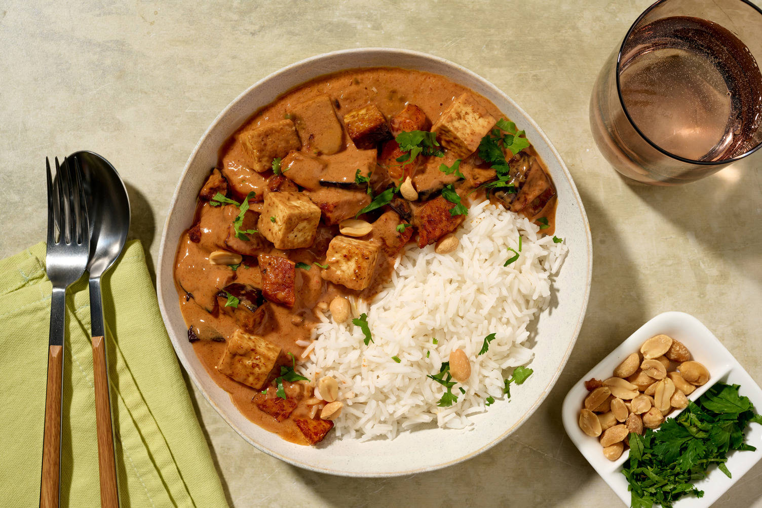 Tofu and Aubergine Rogan Josh Curry