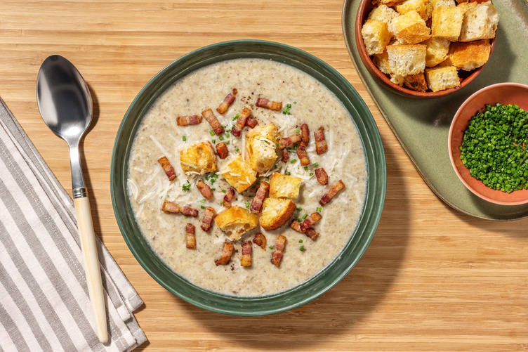 Dutch Champignonsoep with Irish Bacon