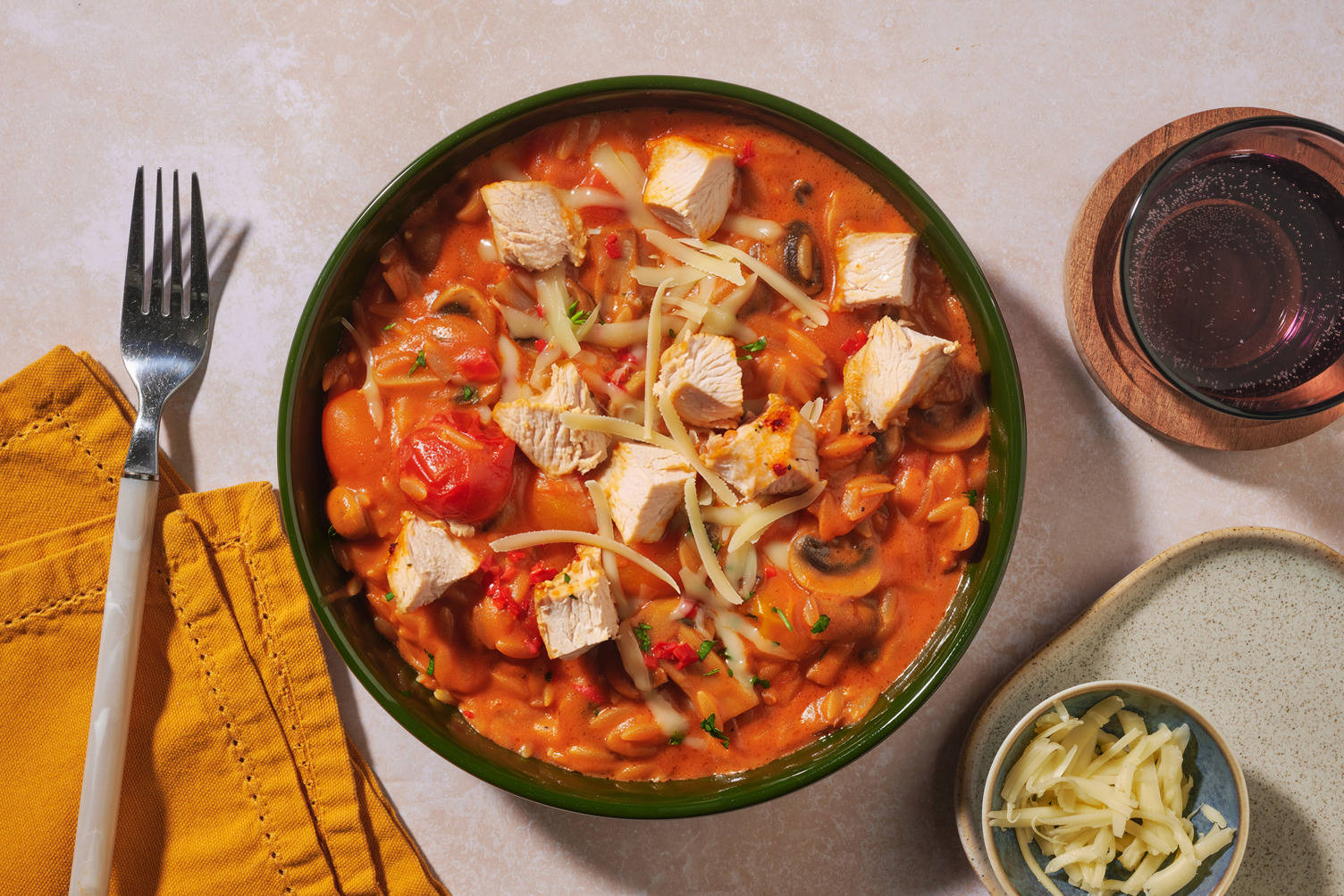 Chilli and Cherry Tomato Orzo with Irish Chicken