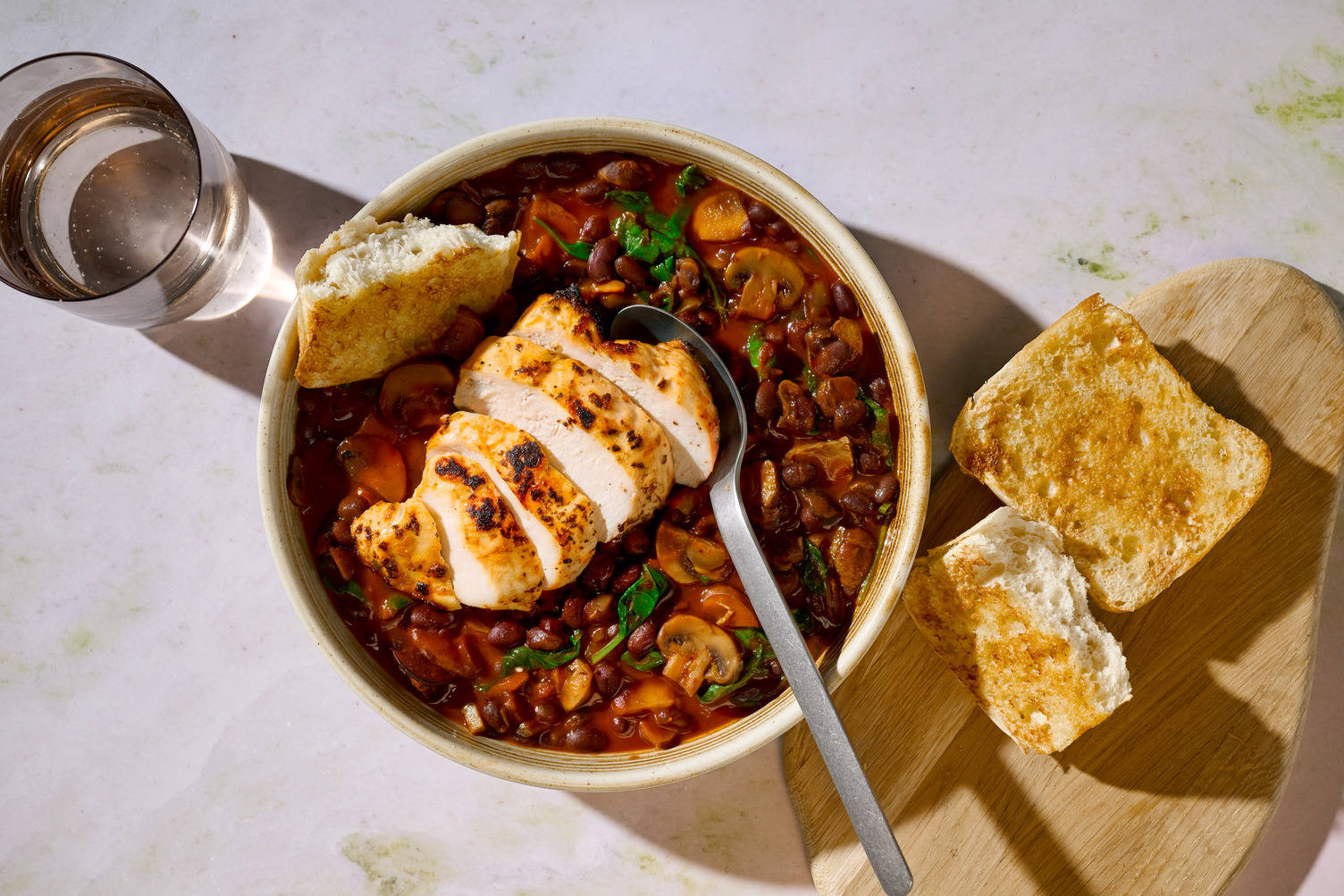 Speedy Chicken and Smoky Cowboy Beans