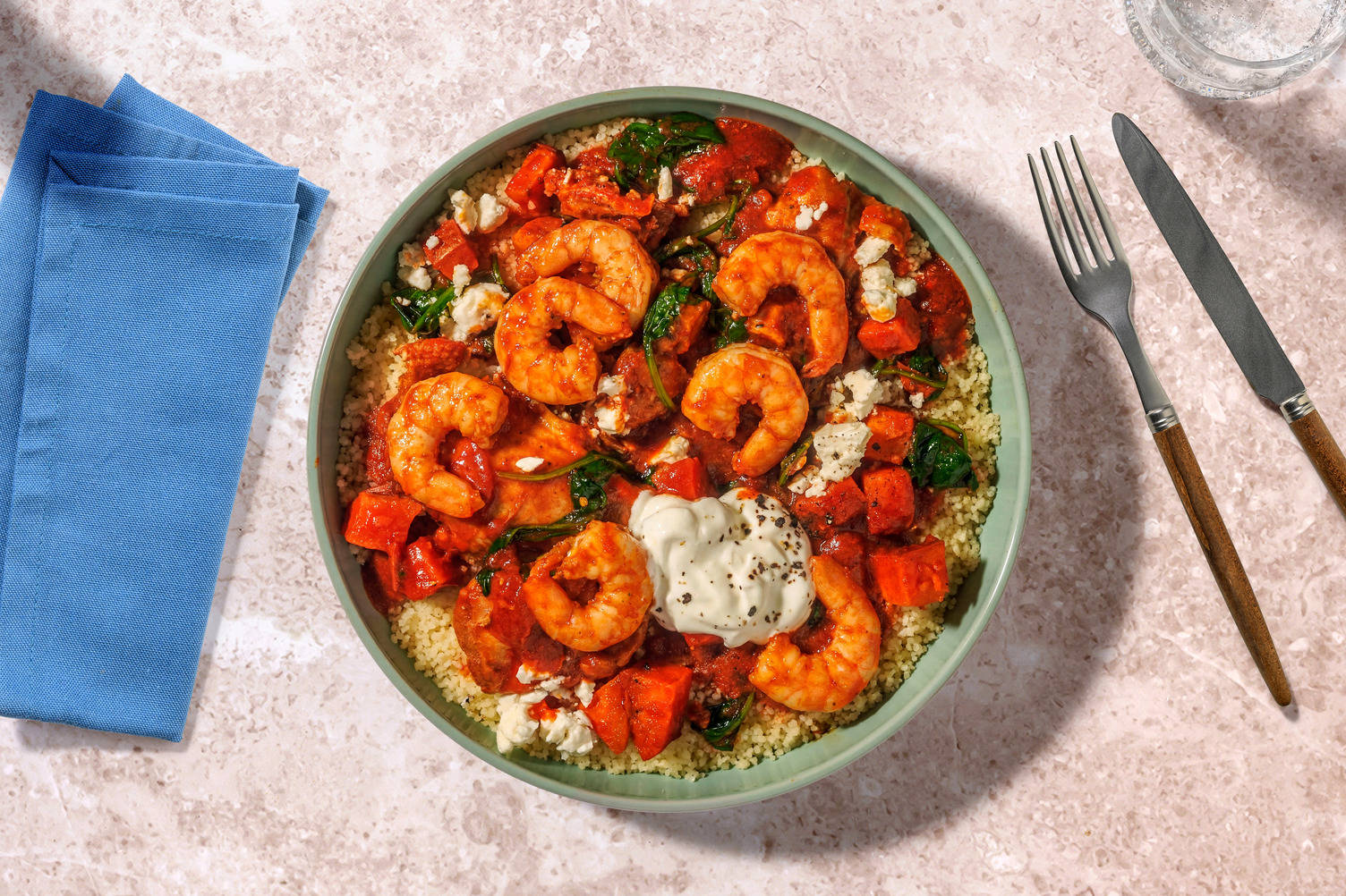 Moroccan Style Prawn and Roast Sweet Potato Stew