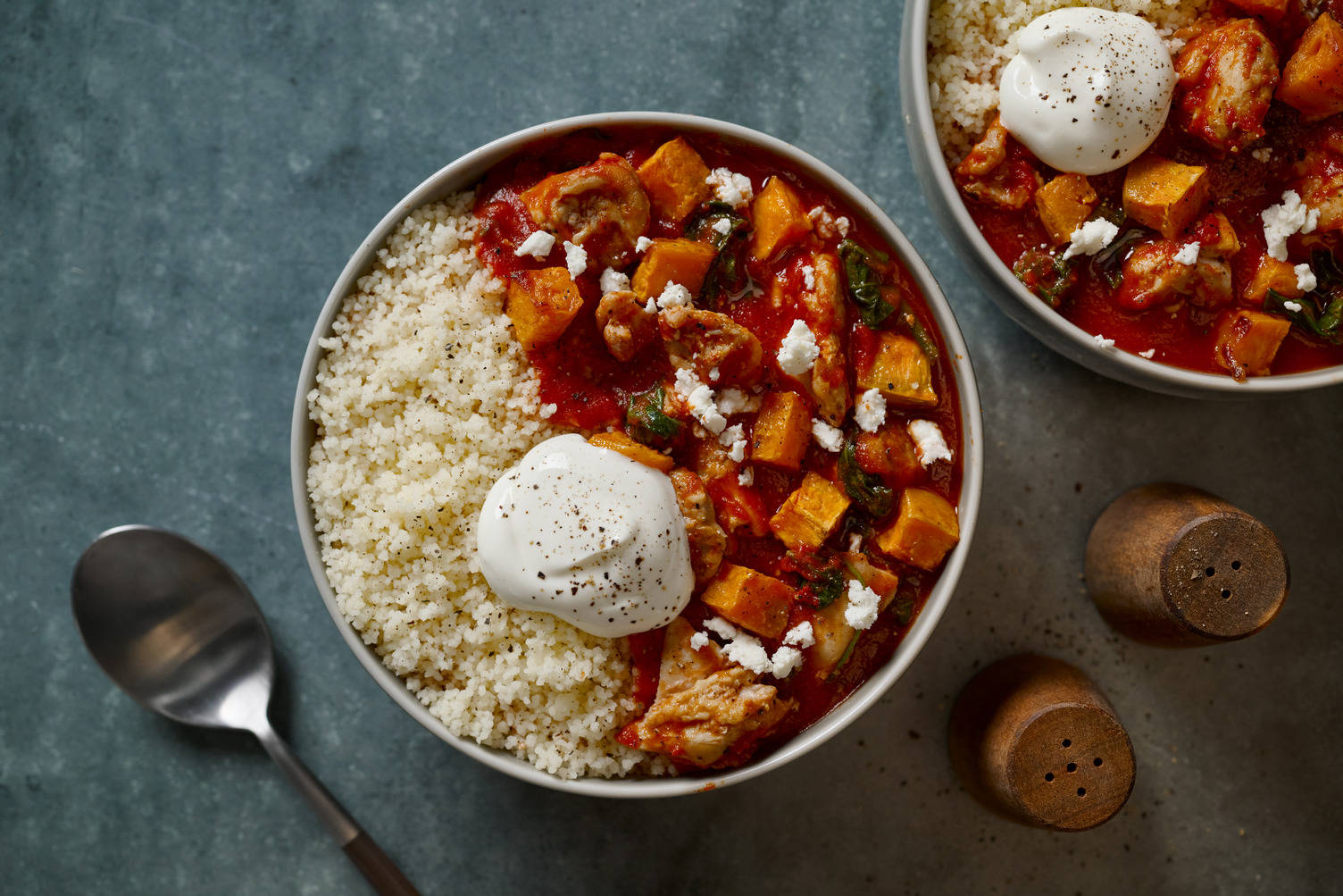 Moroccan Style Prawn and Roast Sweet Potato Stew