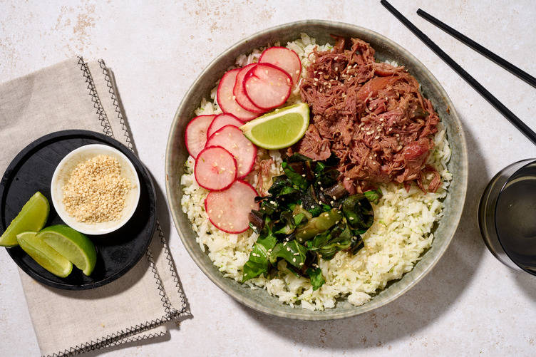 Teriyaki Pulled Pork Rice Bowl