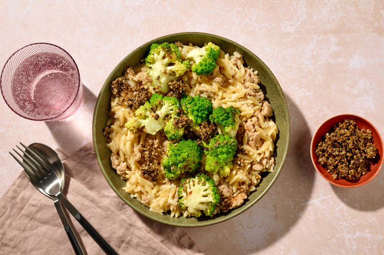 Lean Beef and Romanesco Orzo