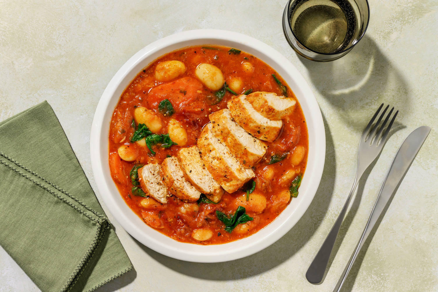 French Inspired One Pot Baked Chicken Cassoulet