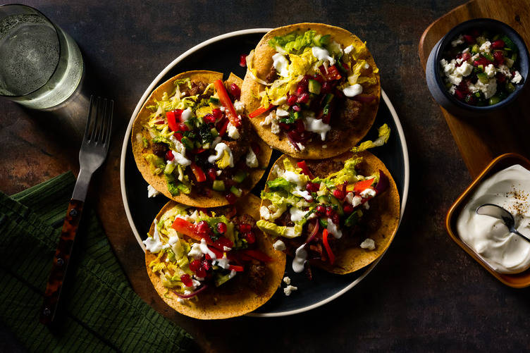 Fusion Smashed Tacos with a Lebanese-Inspired Twist