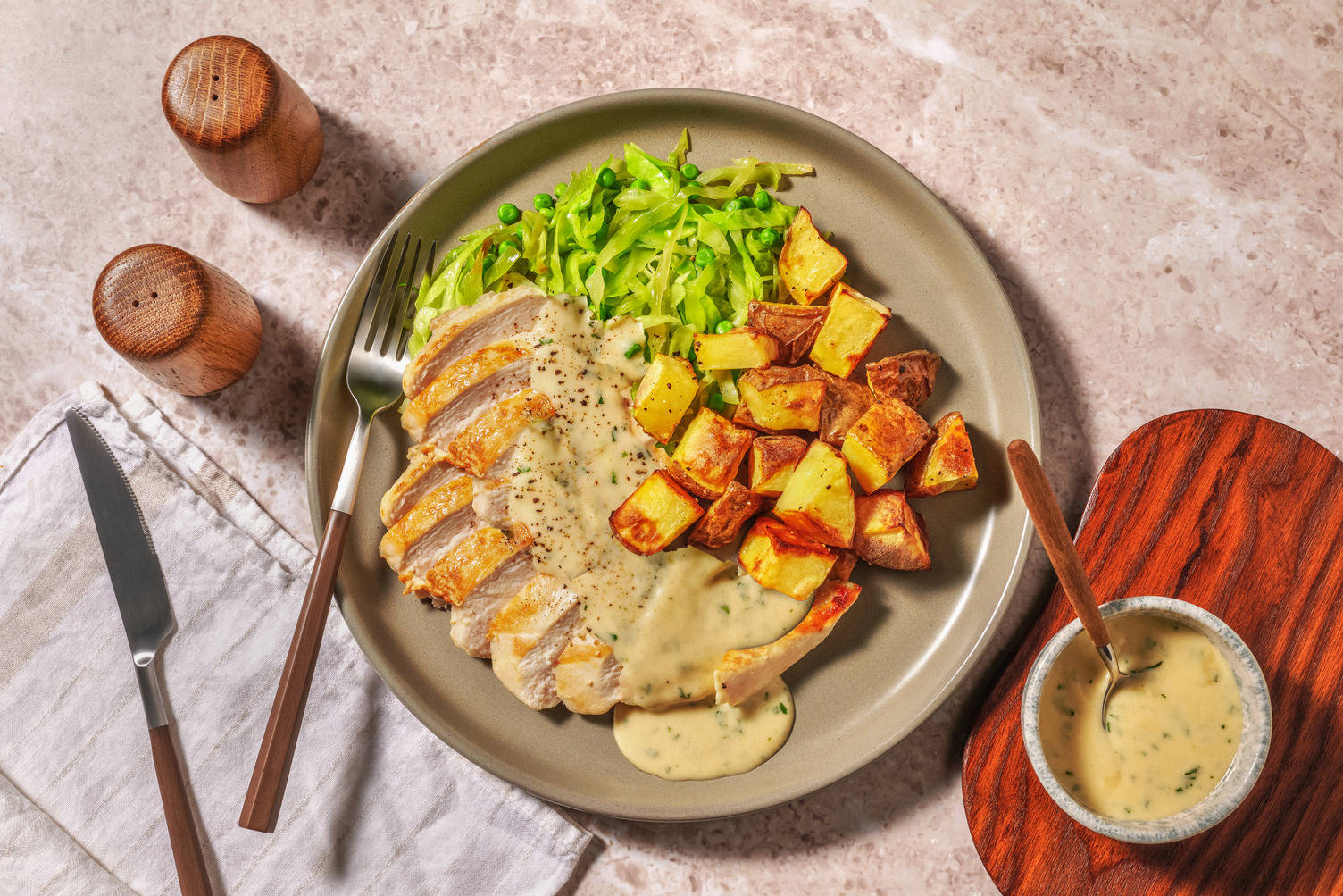 Double Chicken in Creamy Tarragon Sauce