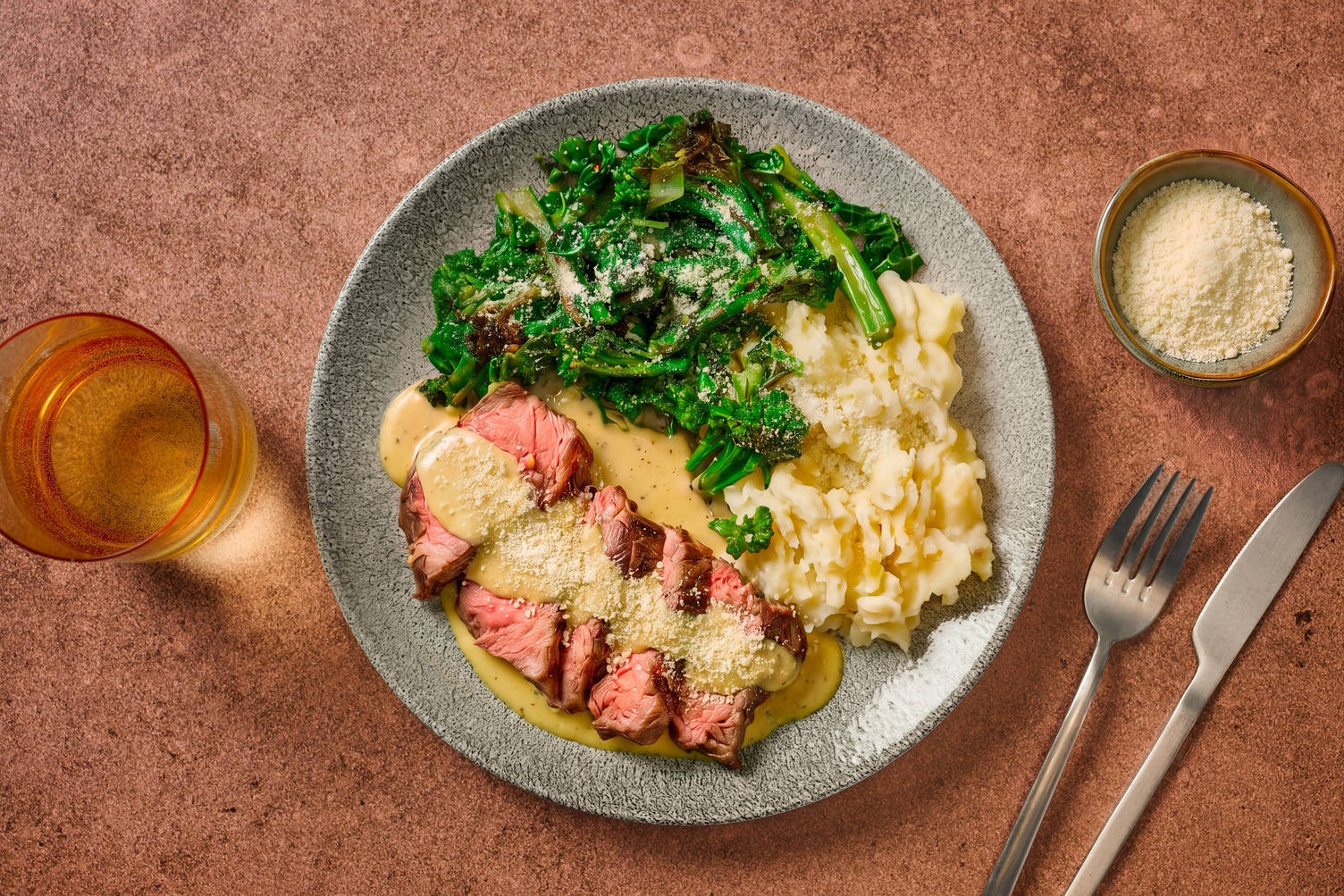 Peri Peri Rump Steak in Creamy Spiced Ricotta Sauce