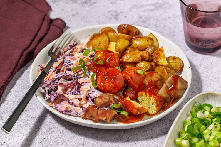 Falafel and Ruby Slaw with Irish Chicken