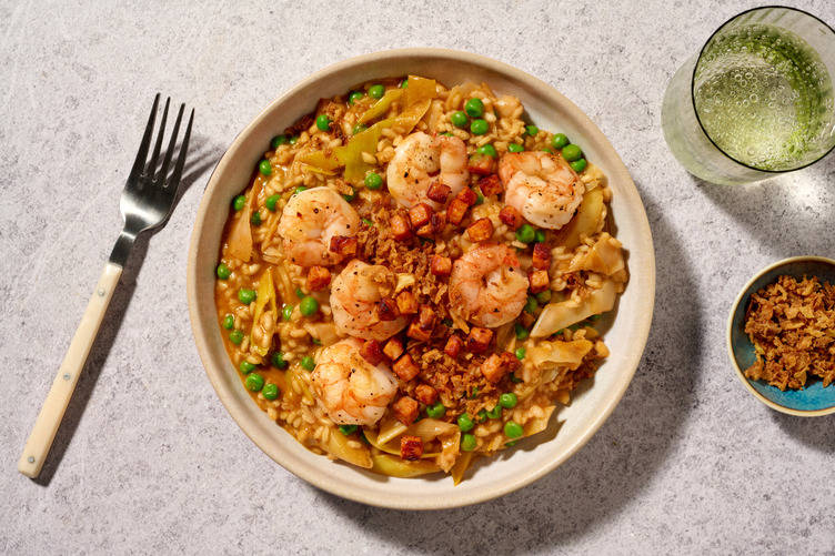 Peri Peri Spiced Prawn Risotto with Chorizo