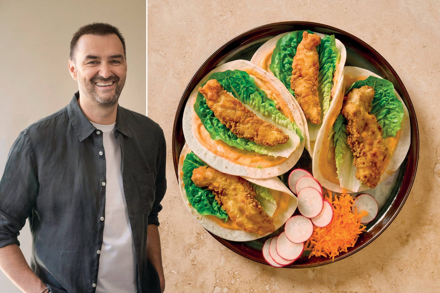 Tacos de poulet à la taïwanaise de Cyril Lignac