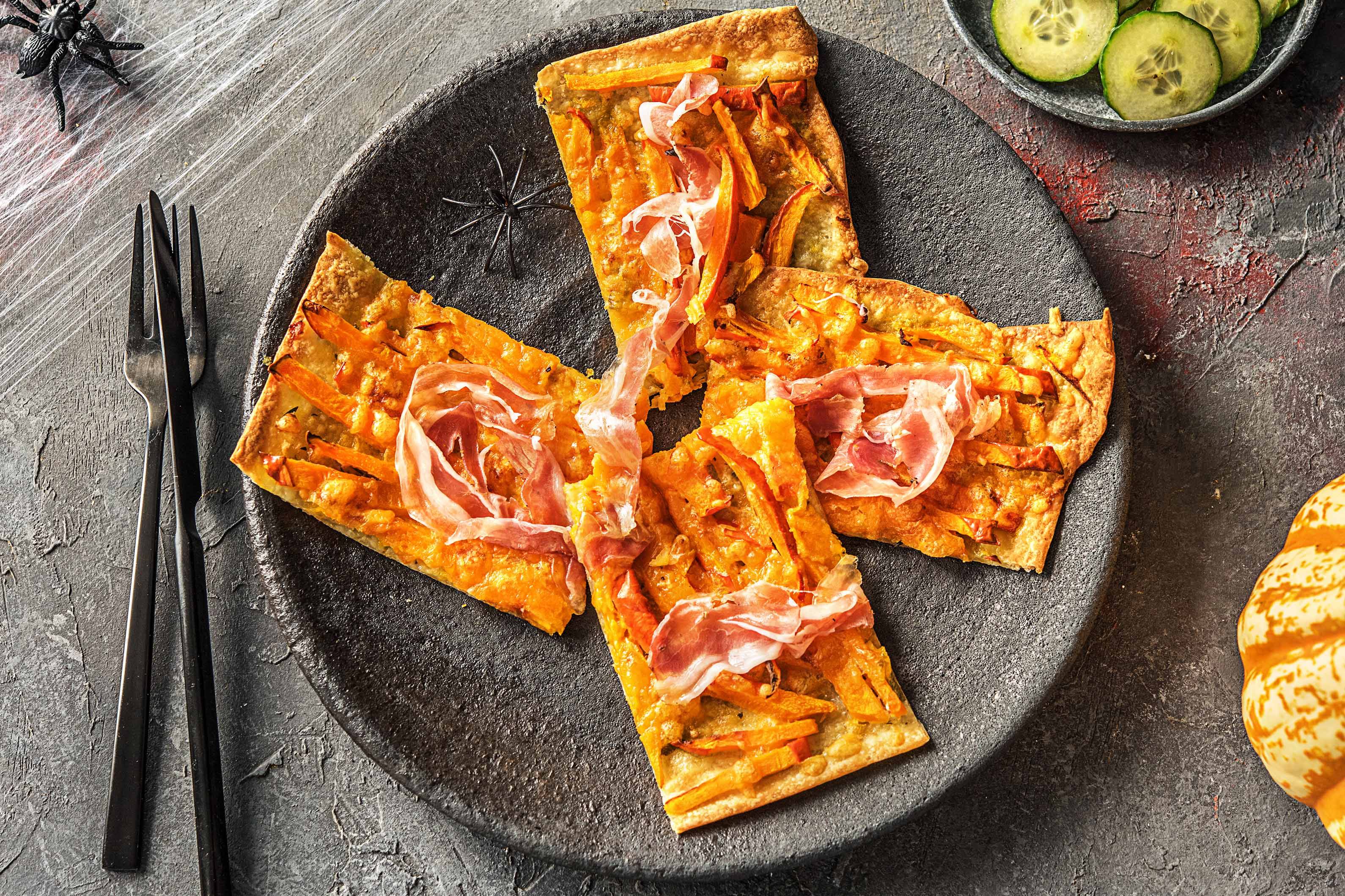 Flammkuchen mit Pancetta