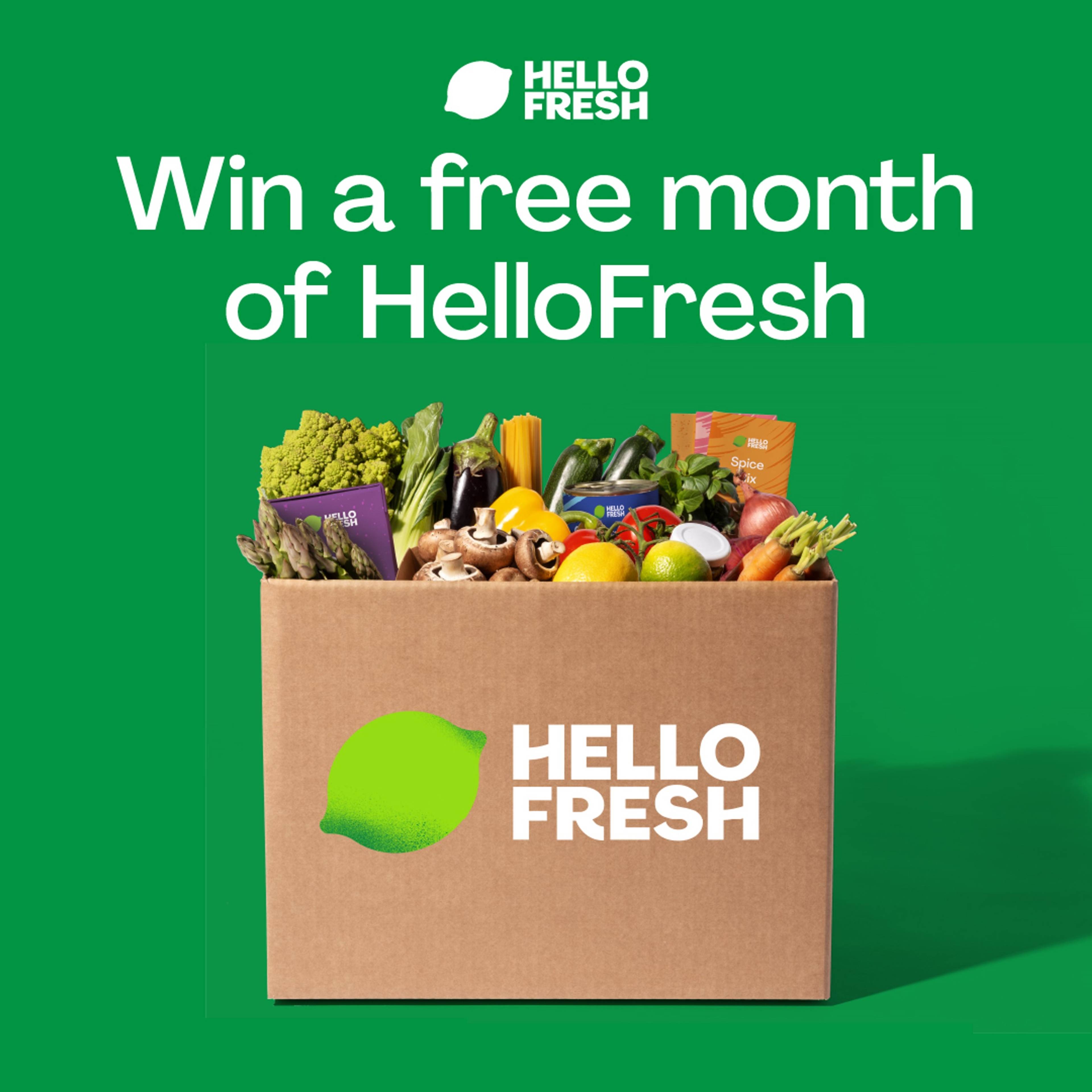 Free Month of HelloFresh Contest