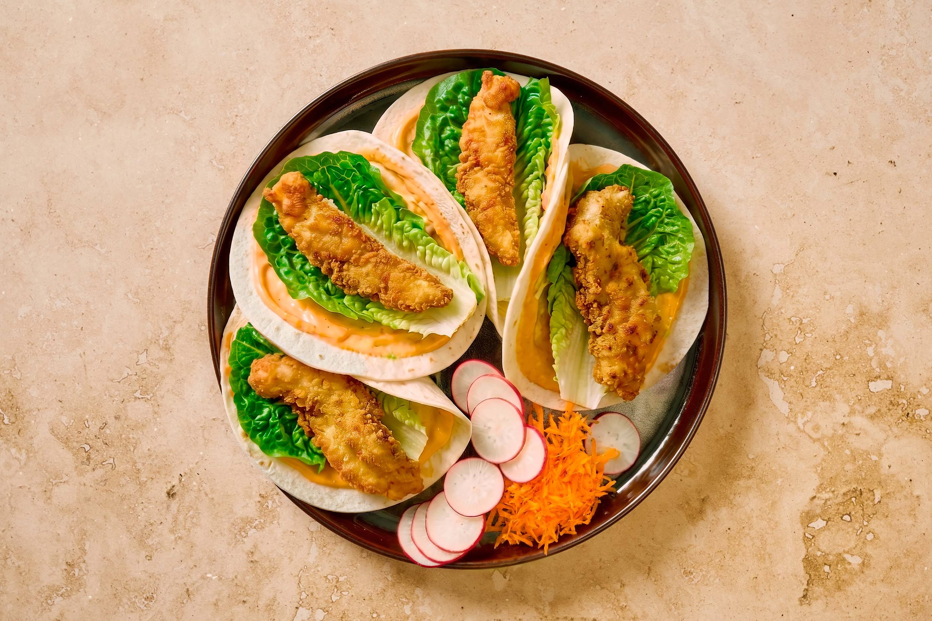 Tacos de poulet à la taïwanaise de Cyril Lignac menu preference image