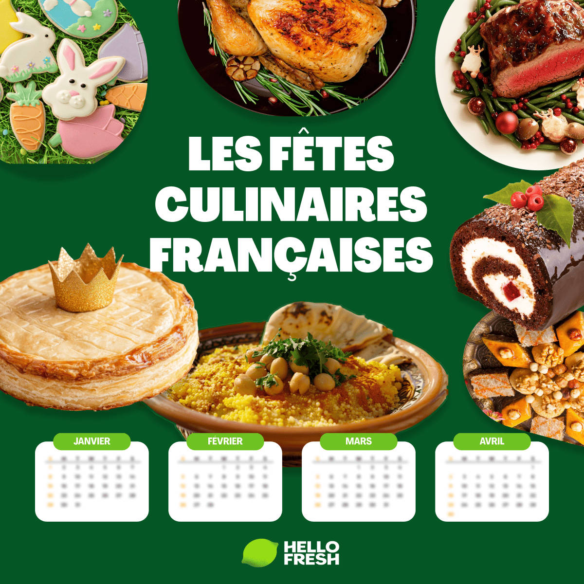 Du calendrier à l’assiette, il n’y a qu’un pas !