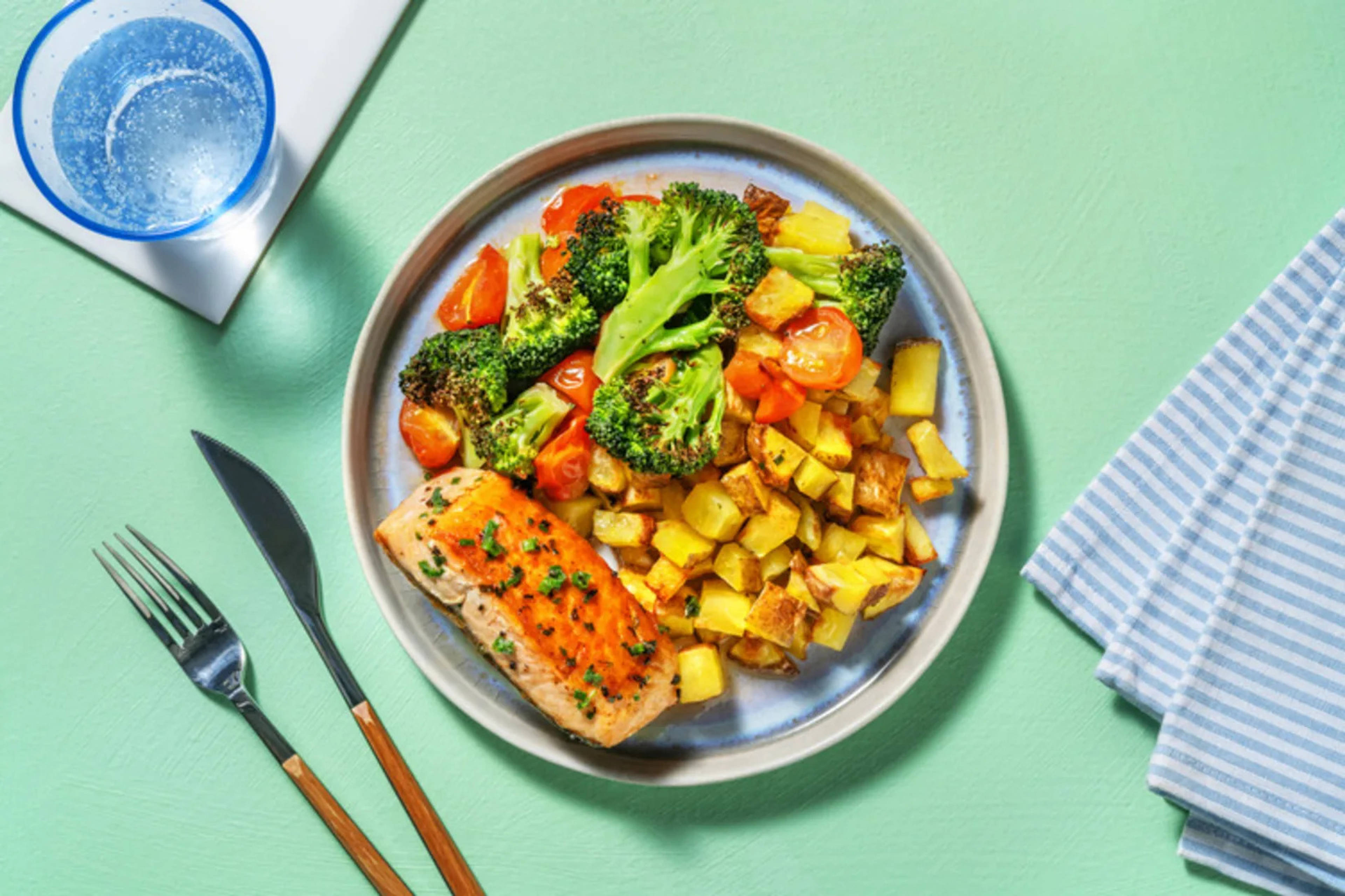 Pan-Seared Salmon in Herby Butter