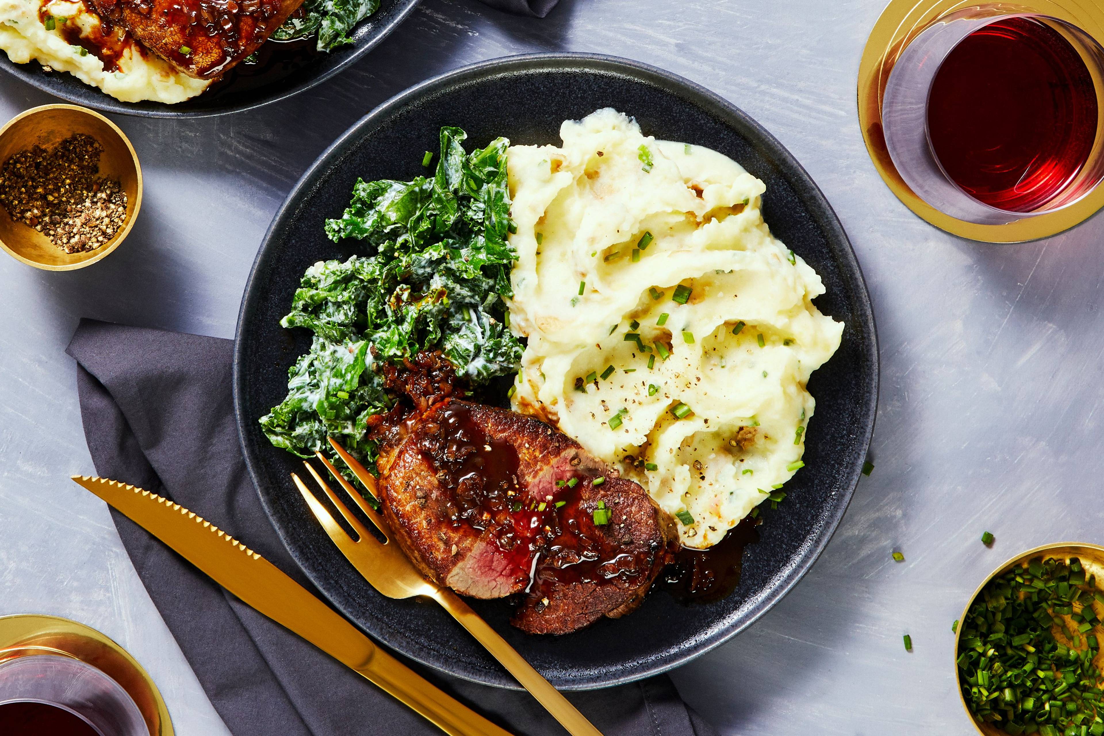 Beef Tenderloin with Shallot Pan Sauce