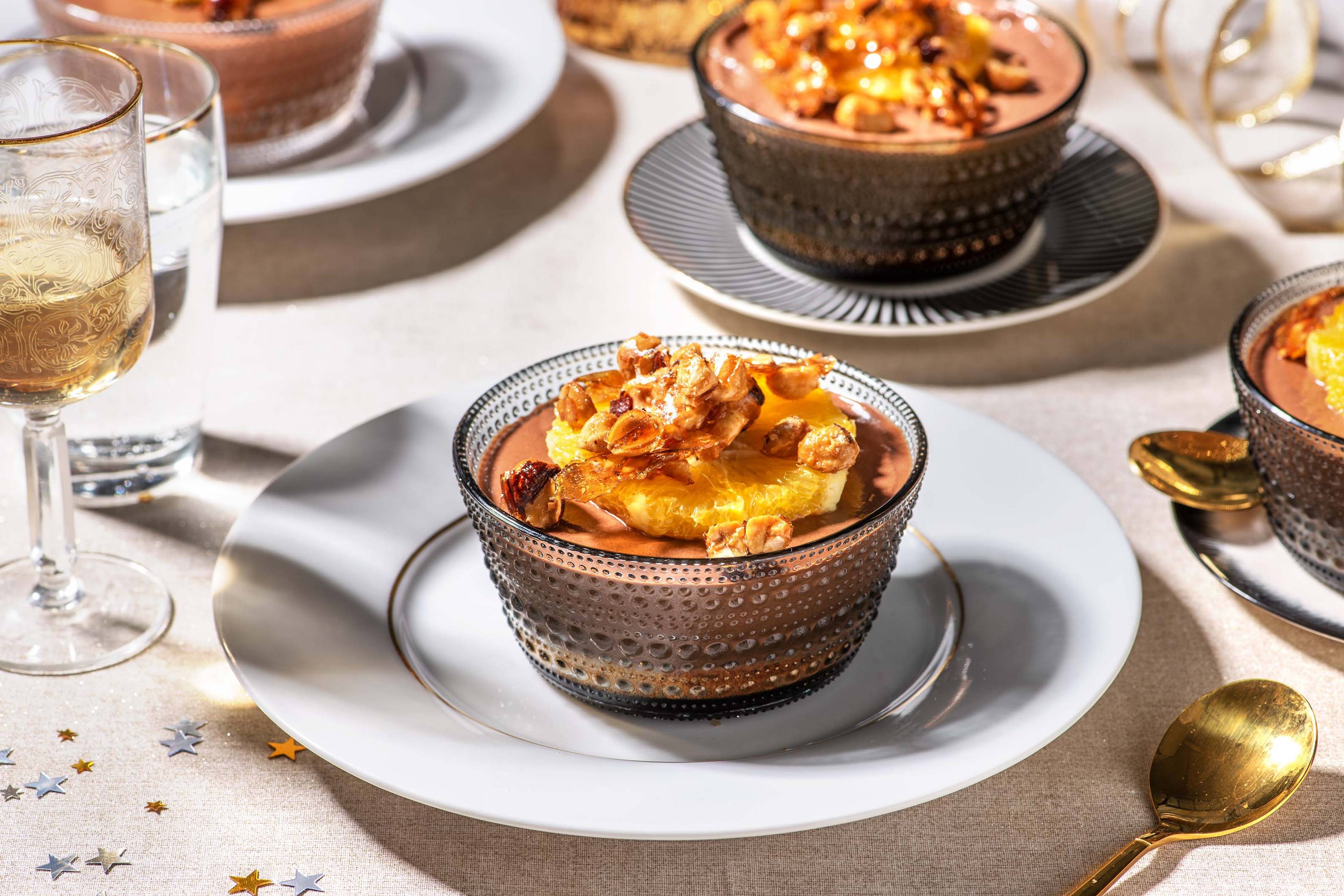 Chocolate Orange Cheesecake Pots
