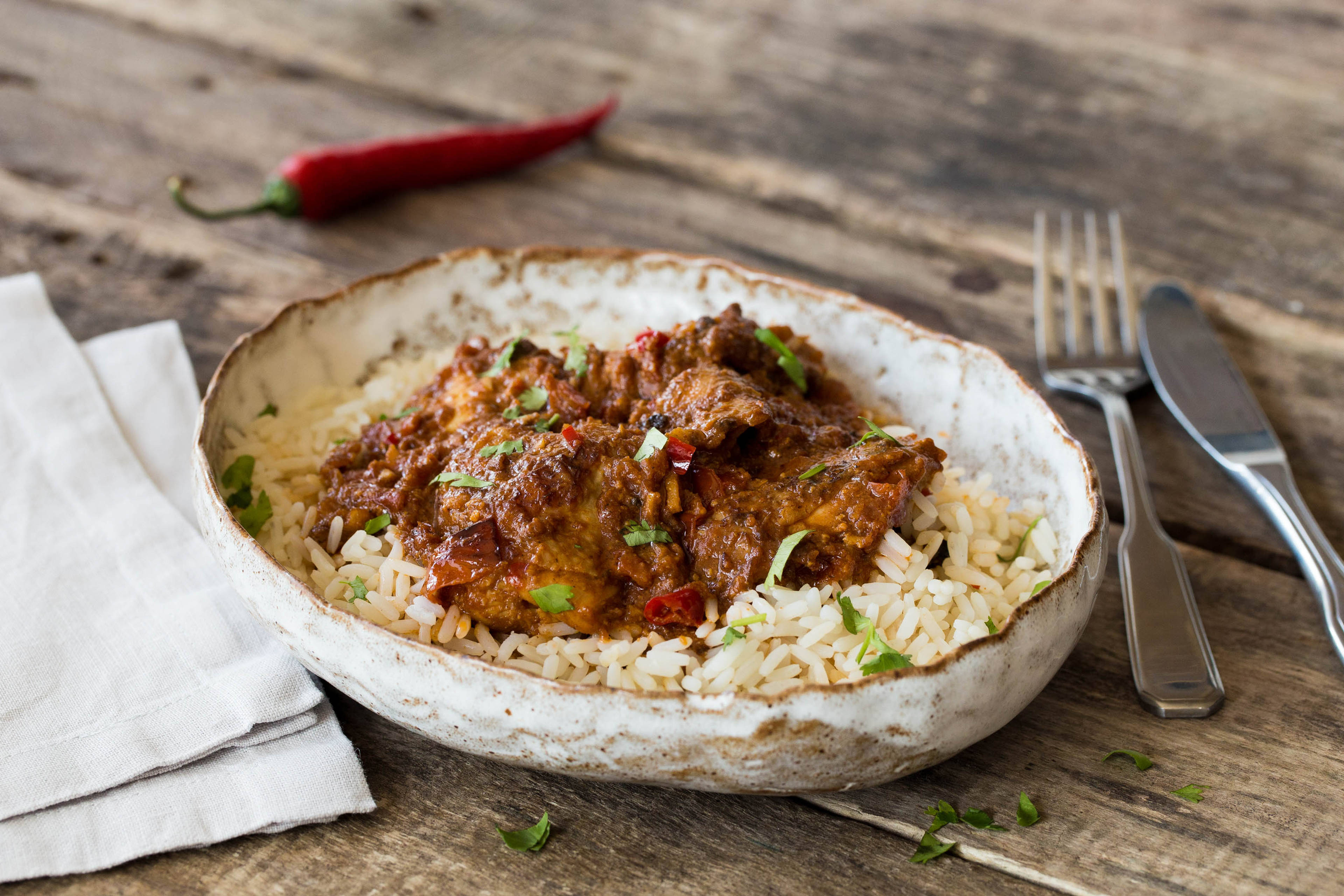 Curried Yoghurt Braised Chicken